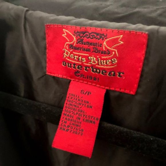 Paris Blues Black Short Trench Coat - Picture 2 of 6